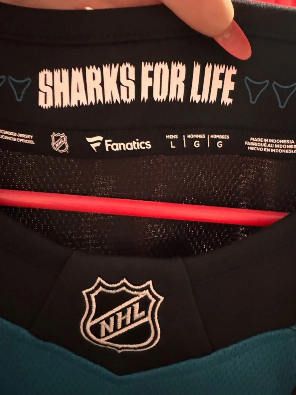 Fanatics Teal and Black NHLPA Breakaway Jersey Tags - Picture 4 of 4